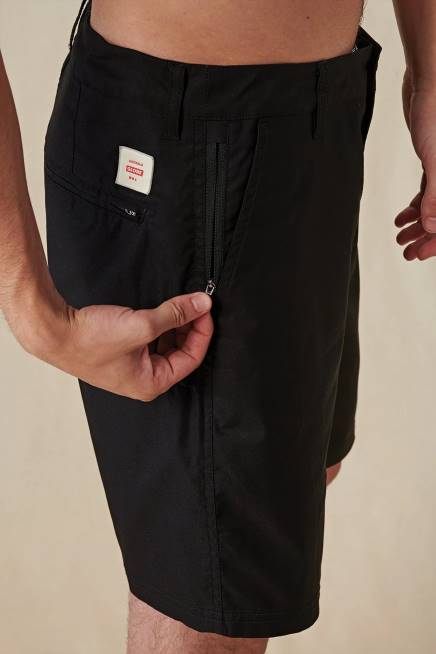 Globe Brand облекло PZ2X352 черен всяко износване късо