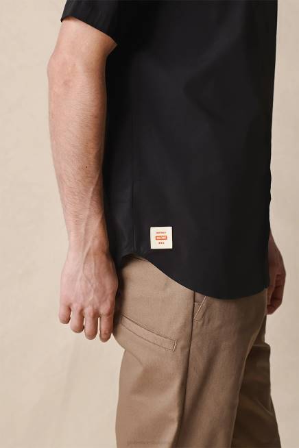 Globe Brand облекло PZ2X314 черен тениска с фон дьо тен