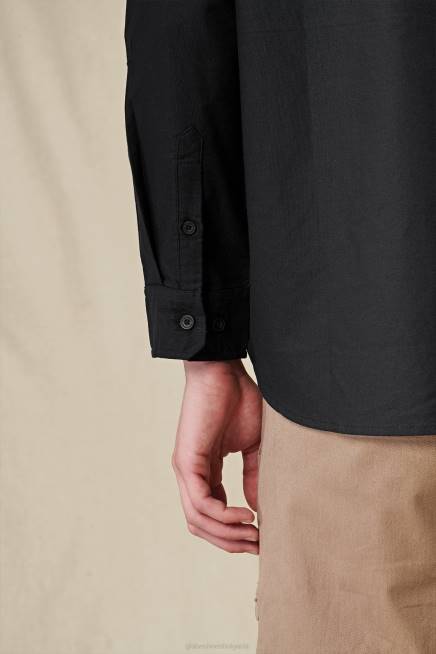 Globe Brand облекло PZ2X317 черен основа l/s риза