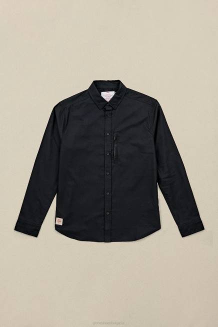 Globe Brand облекло PZ2X317 черен основа l/s риза