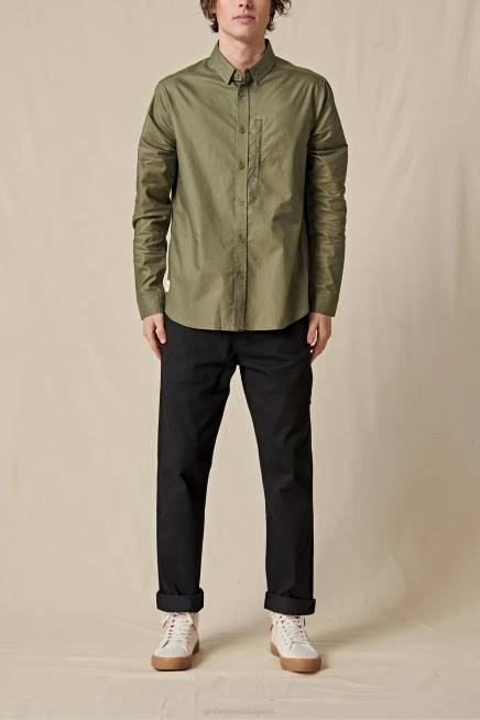 Globe Brand облекло PZ2X318 маслина основа l/s риза
