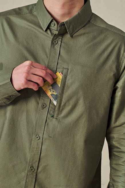 Globe Brand облекло PZ2X318 маслина основа l/s риза