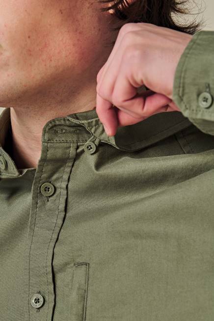 Globe Brand облекло PZ2X318 маслина основа l/s риза