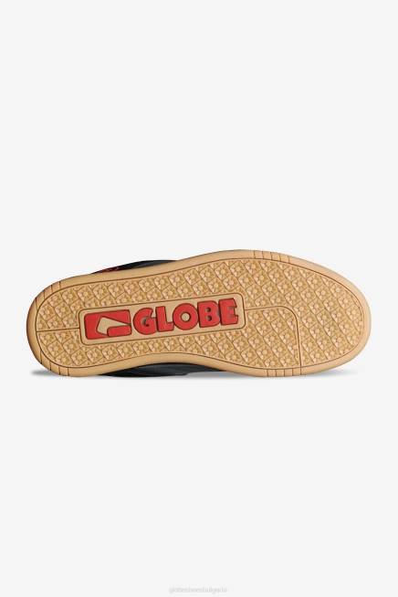 Globe Brand обувки PZ2X42 черно/сиво/червено наклон
