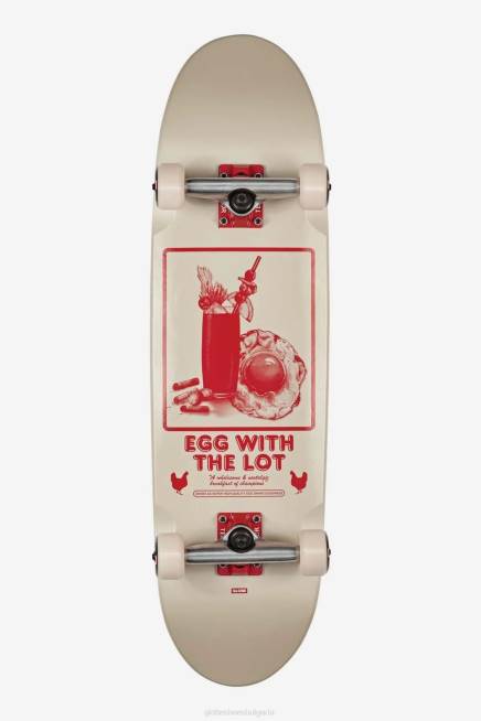 Globe Brand скейтбордове PZ2X203 мръсно бяло/партията eggy 8.625" пълен